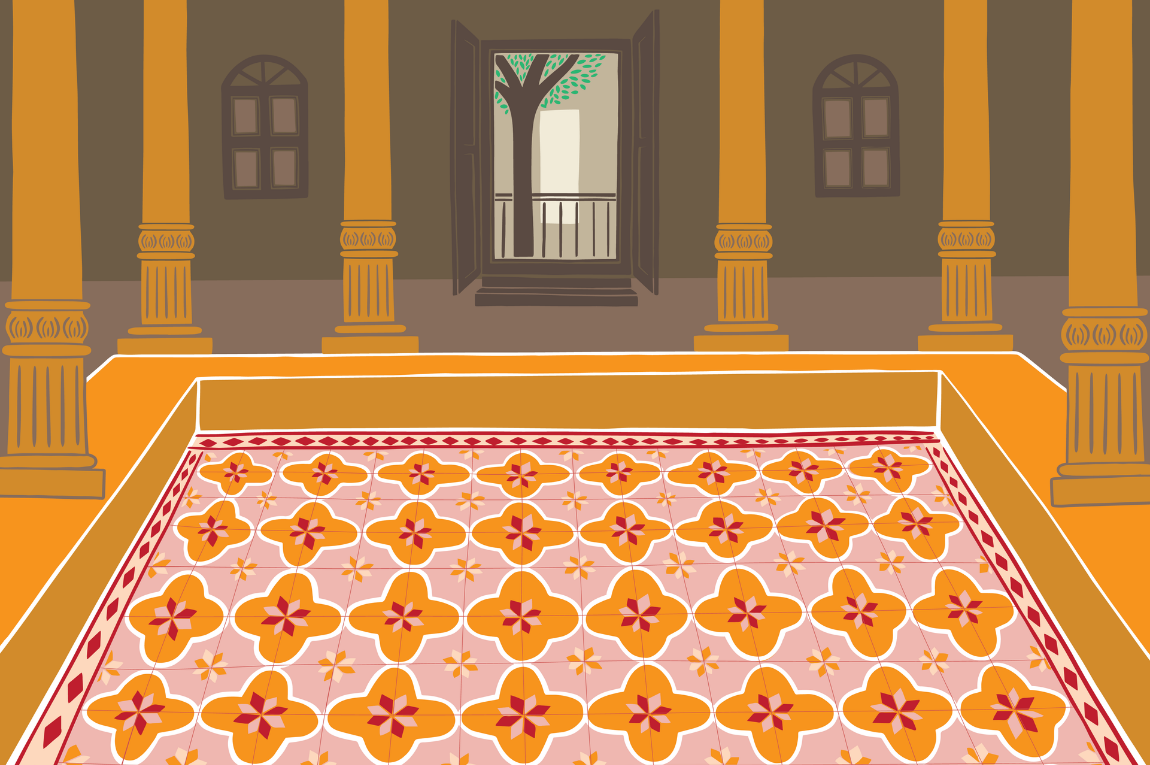 Athangudi Tiles in Tamil Nadu’s Chettinad Mansions