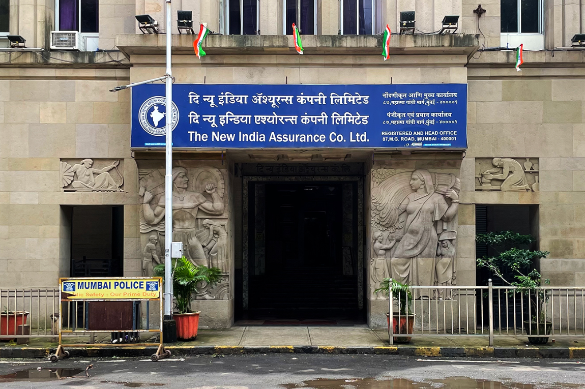 Swadeshi Sculptures on the New India Assurance Company Building in Fort, Mumbai