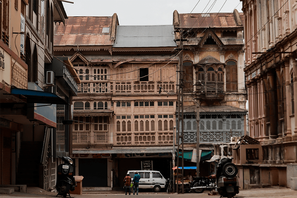 The Ornate Bay Windows in Sidhpur, Gujarat